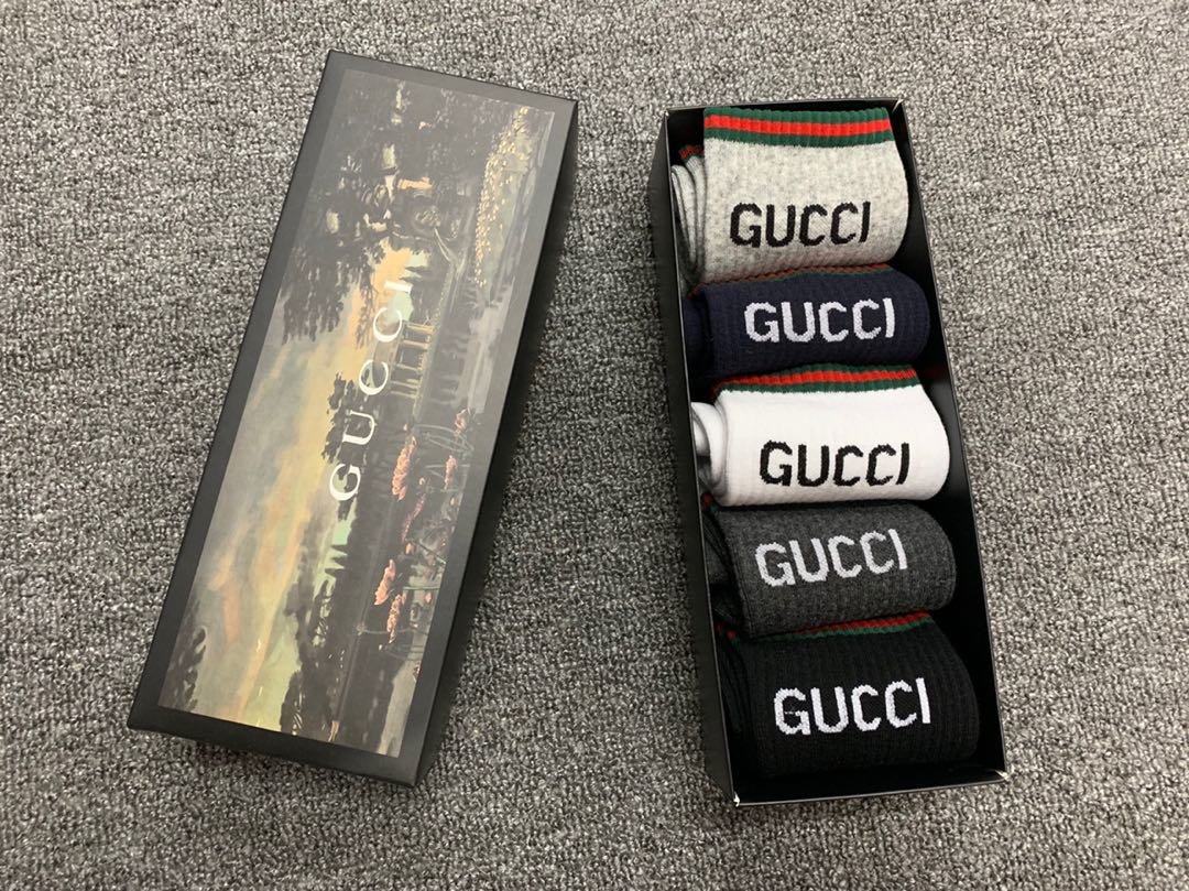 Gucci Socks 5 pieces per box 01