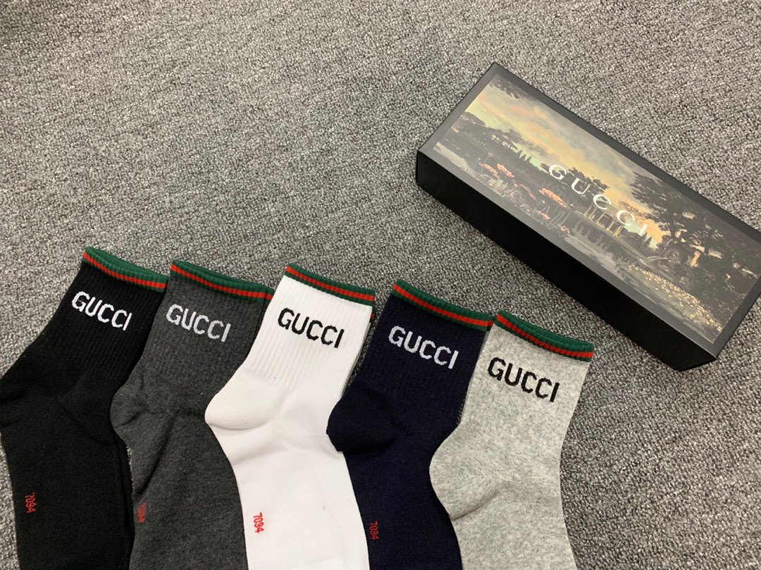 Gucci Socks 5 pieces per box 01