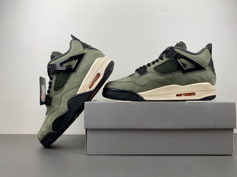 Air Jordan 4 OG Army Green Orange Black IB1519-200