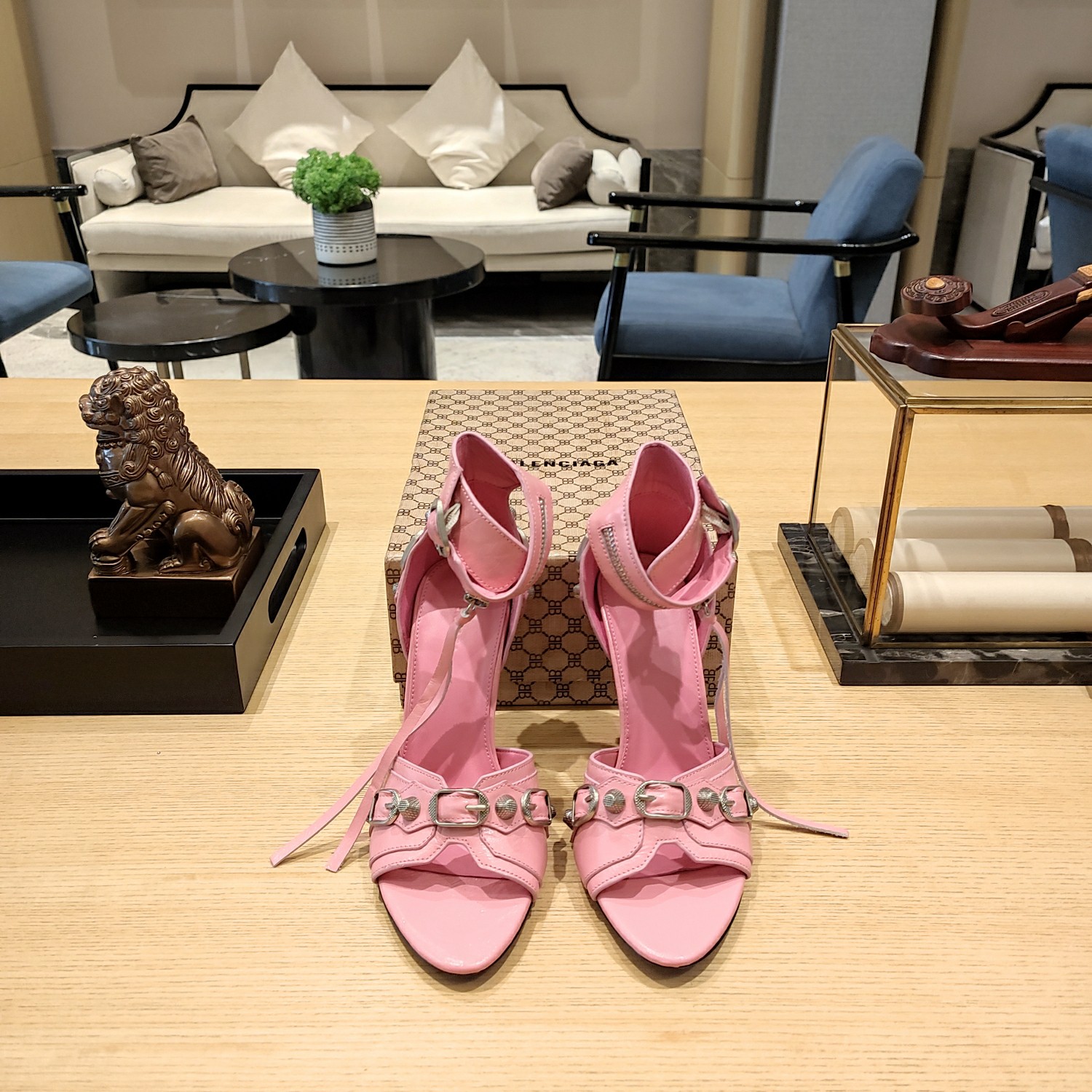Balenciaga High heel Shoes pink