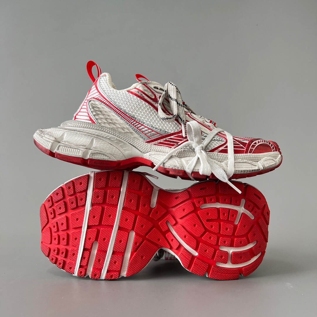 Balenciaga 3XL white red shoes