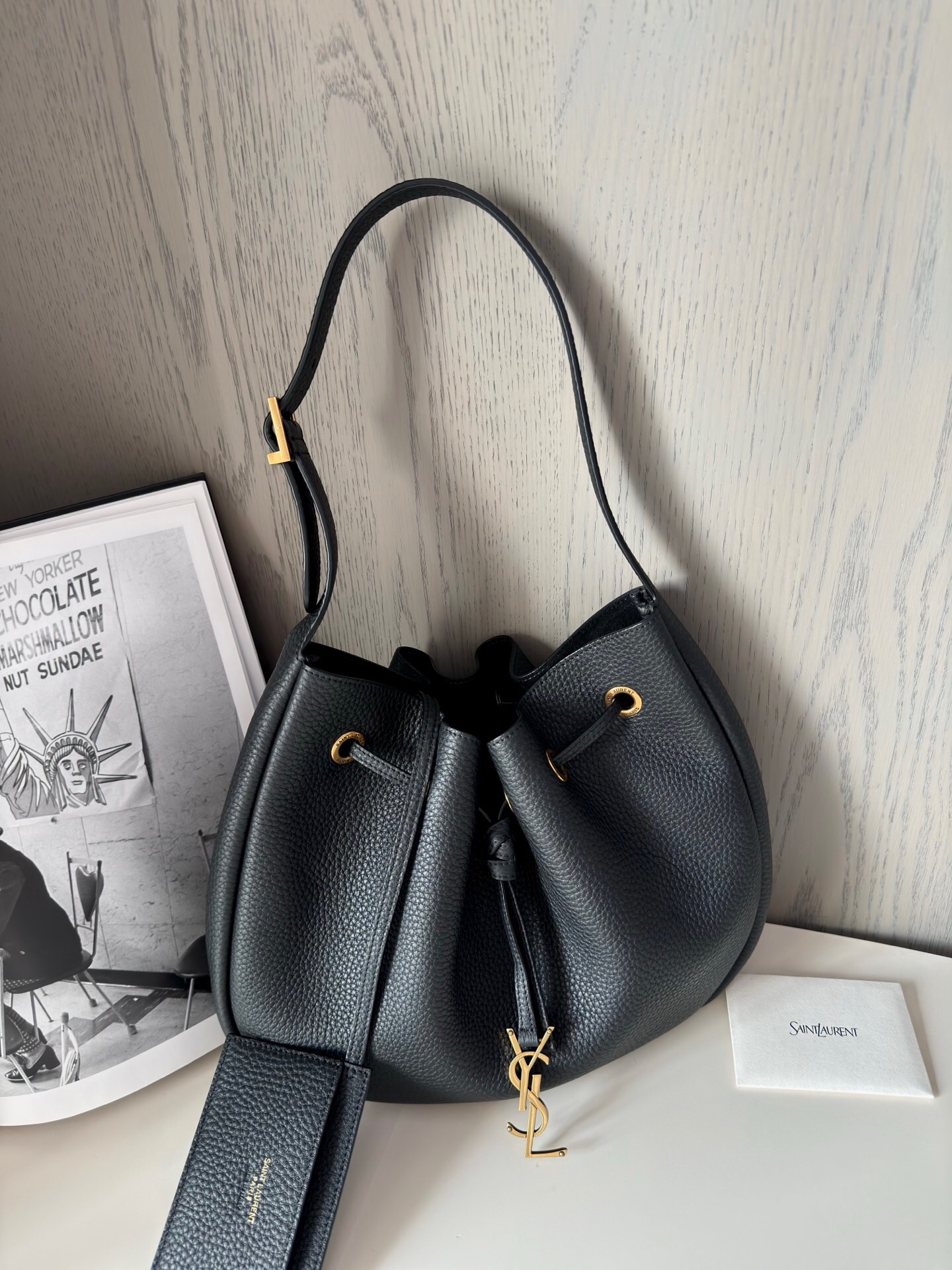 YSL Paris black bag-timstar
