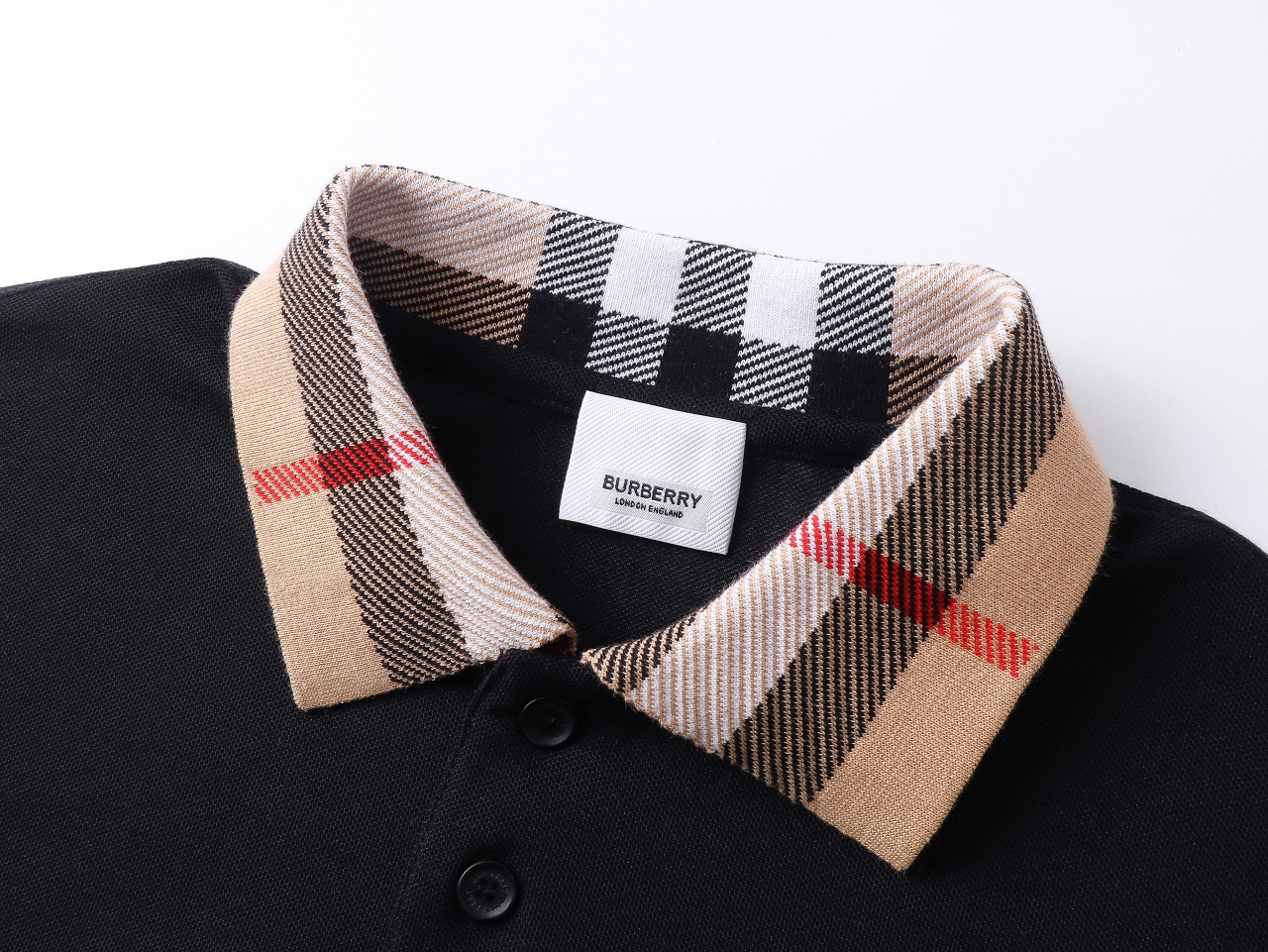 Burberry black polo shirt