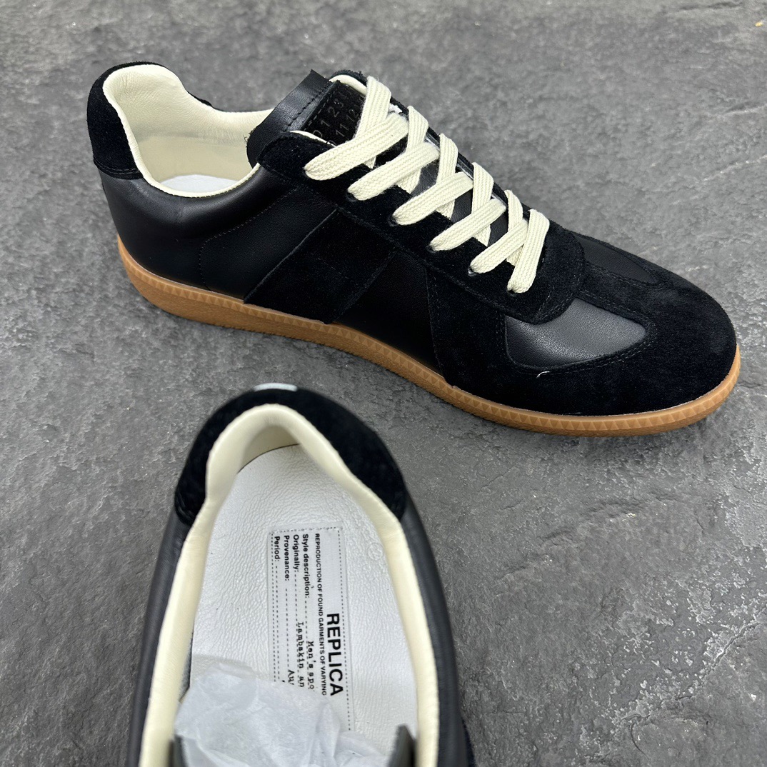 Maison Margiela Replica German Army Trainer (GATs) Black Gum S57WS0236P1895H6851