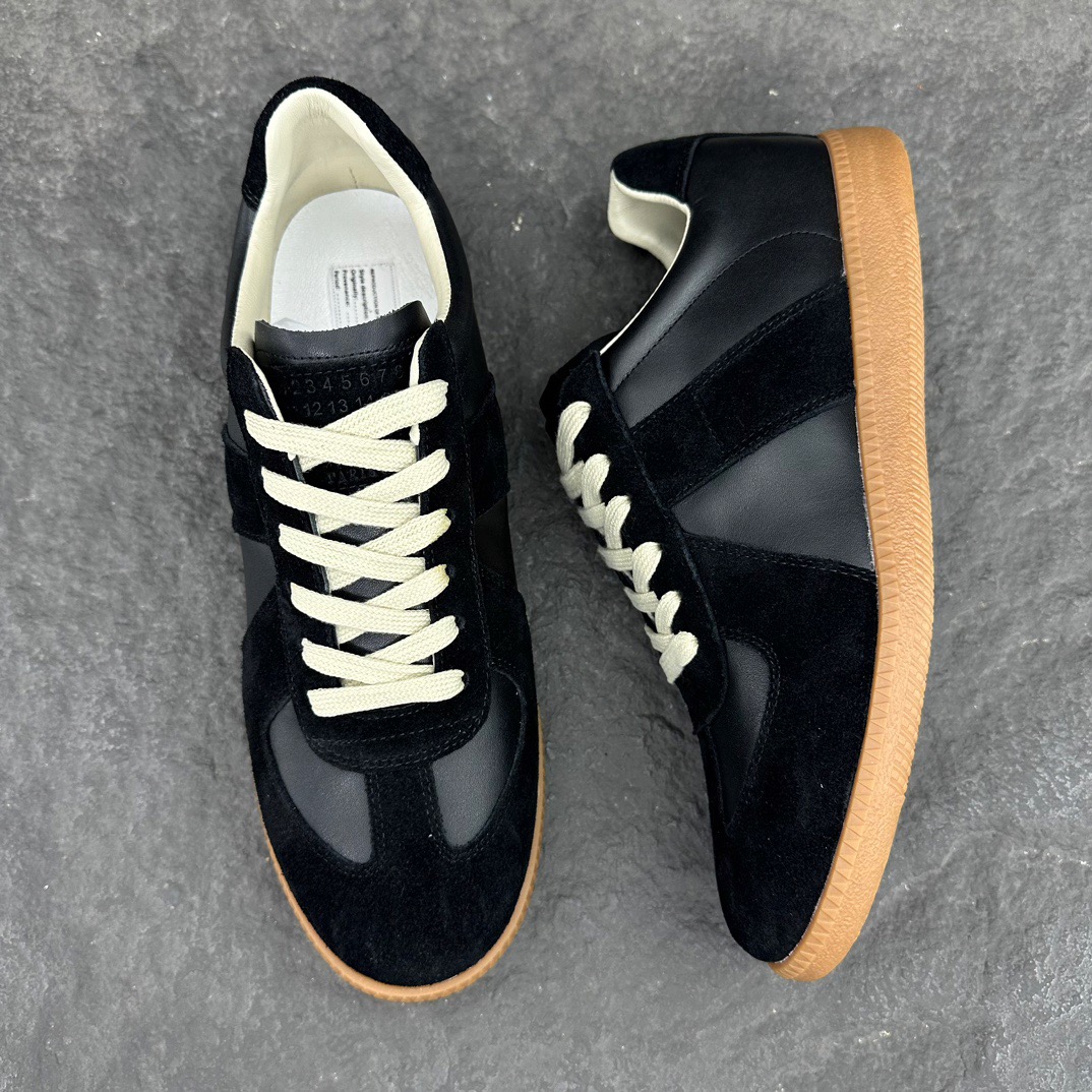 Maison Margiela Replica German Army Trainer (GATs) Black Gum S57WS0236P1895H6851