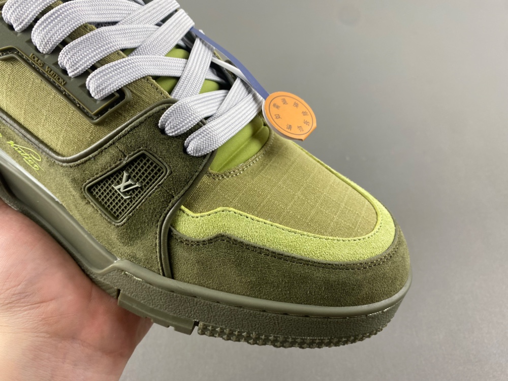 Louis Vuitton LV trainer green