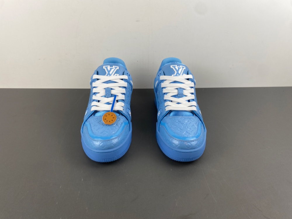 Louis Vuitton LV trainer blue sneaker