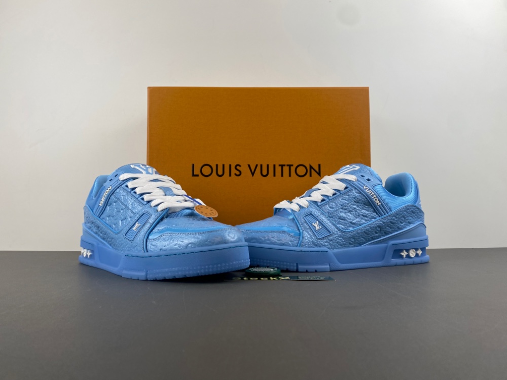 Louis Vuitton LV trainer blue sneaker