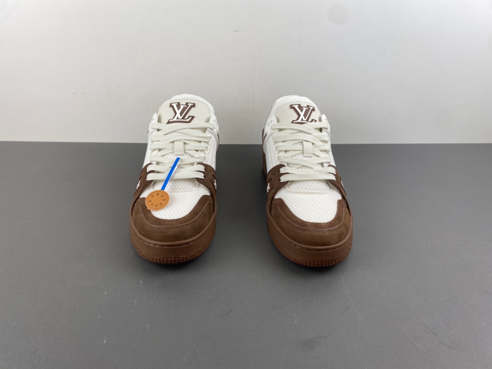 Louis Vuitton LV trainer White Brown sneaker