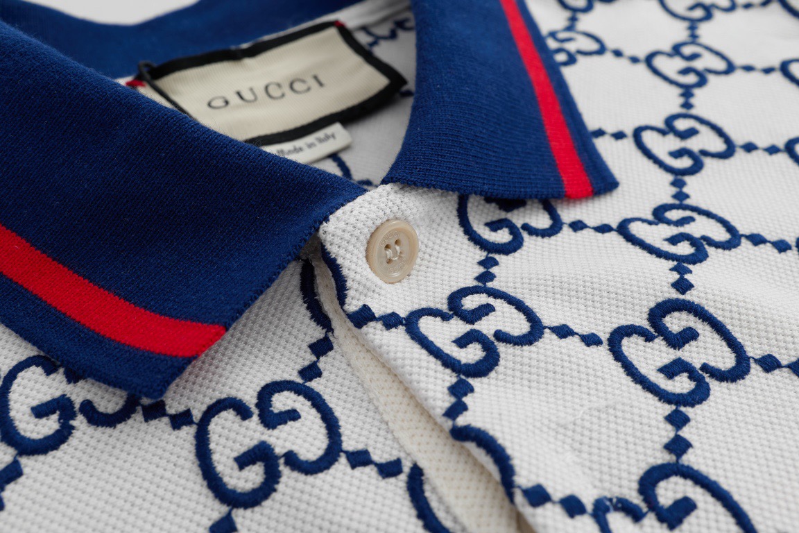 Gucci blue polo shirt