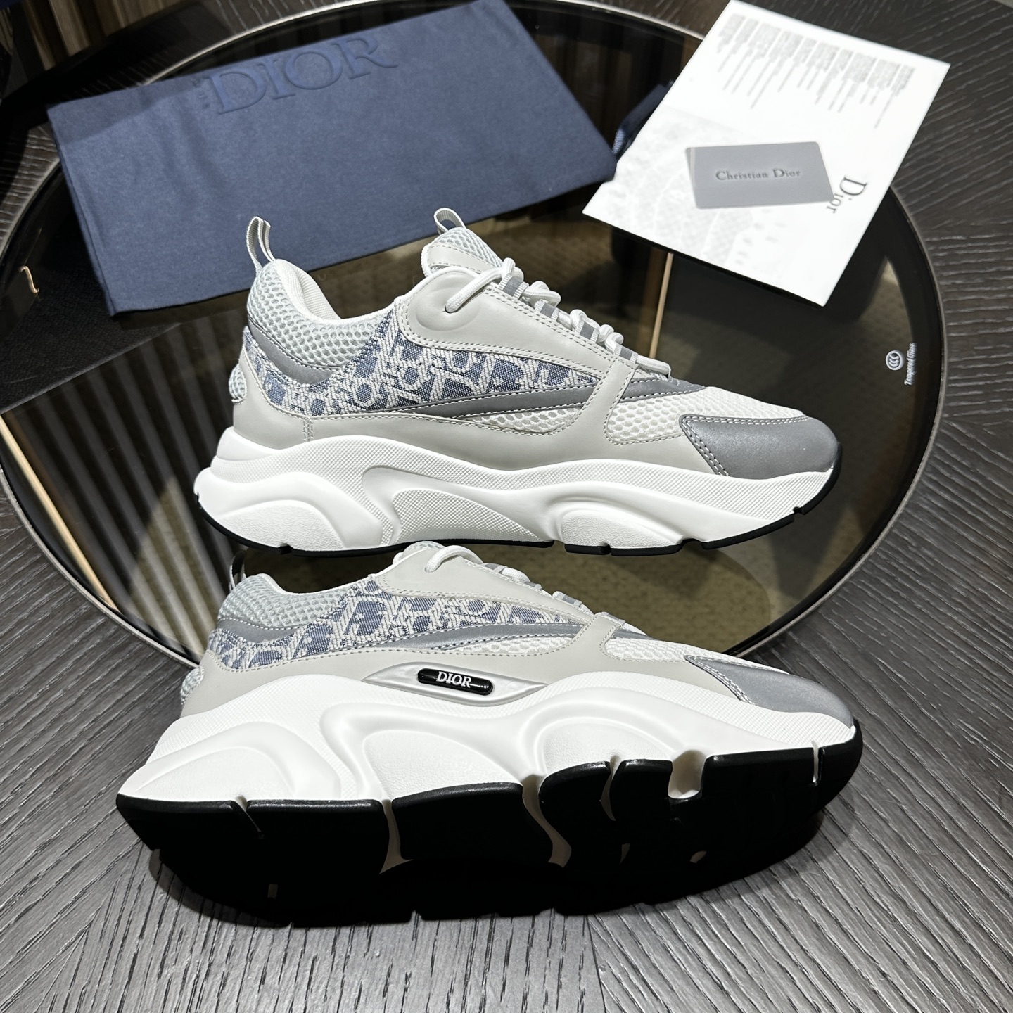 Dioorr B22 sneaker white grey