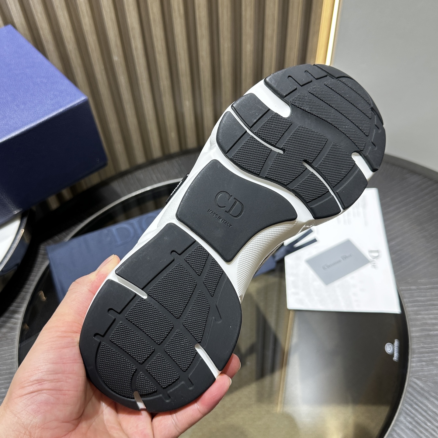 Dioorr B22 sneaker black red