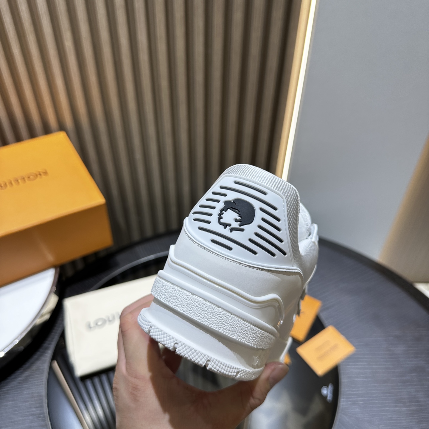 Louis Vuitton trainer white LV