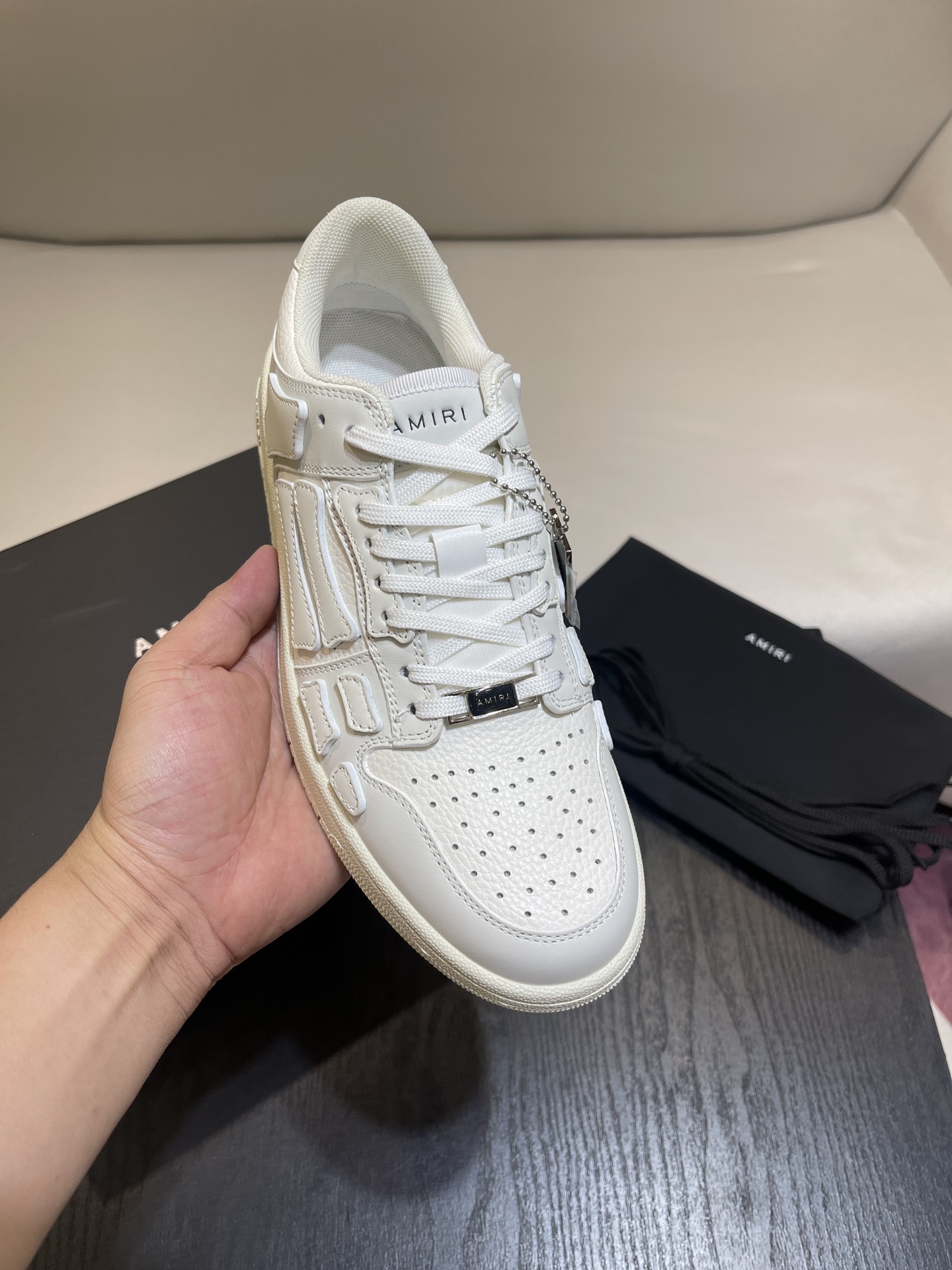 Amiri Skel Top Low White