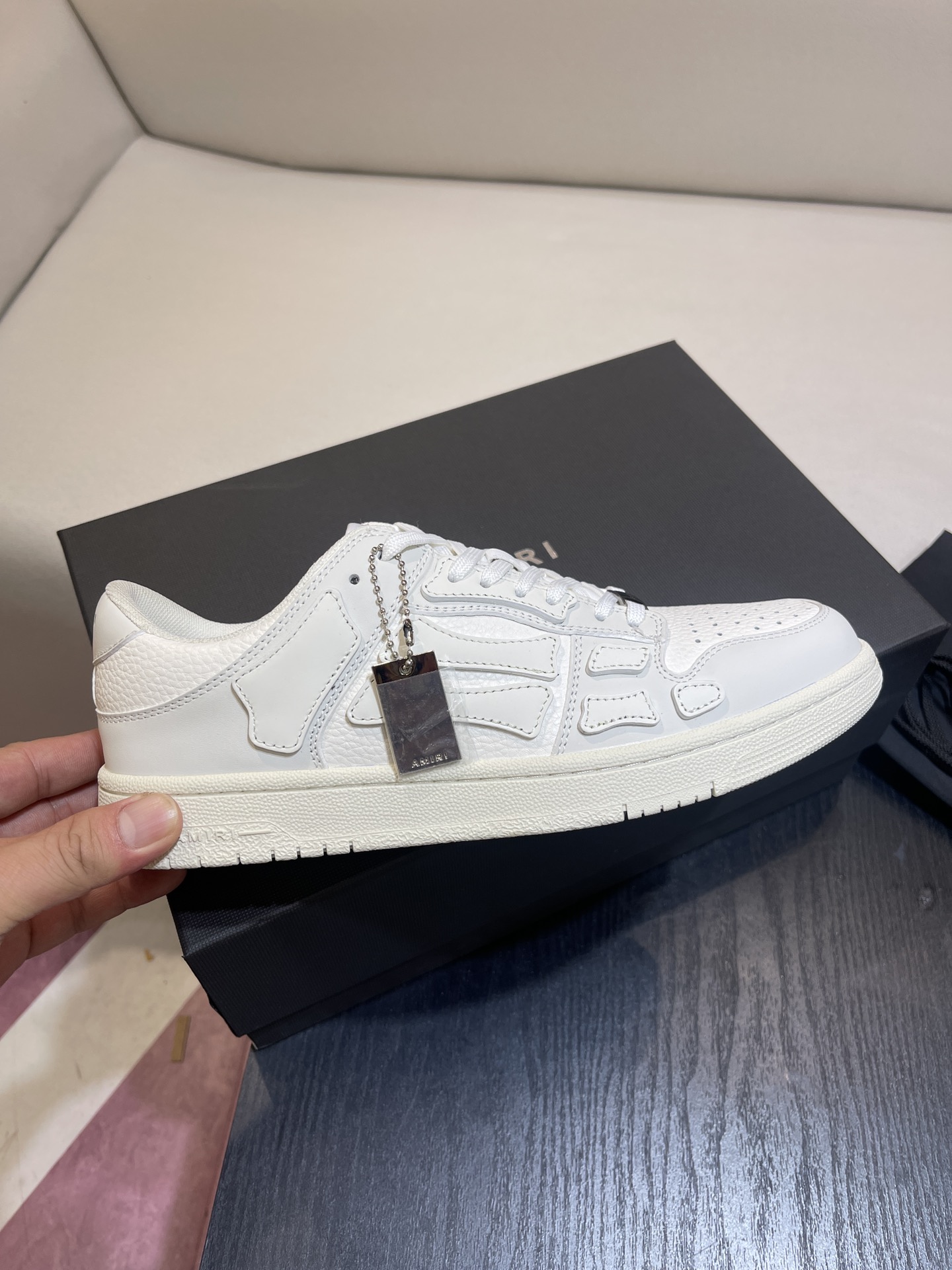 Amiri Skel Top Low White