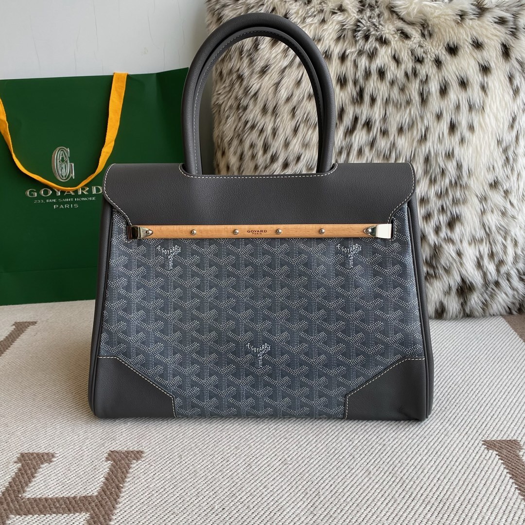 Goyard tote bag black 34*25*16CM