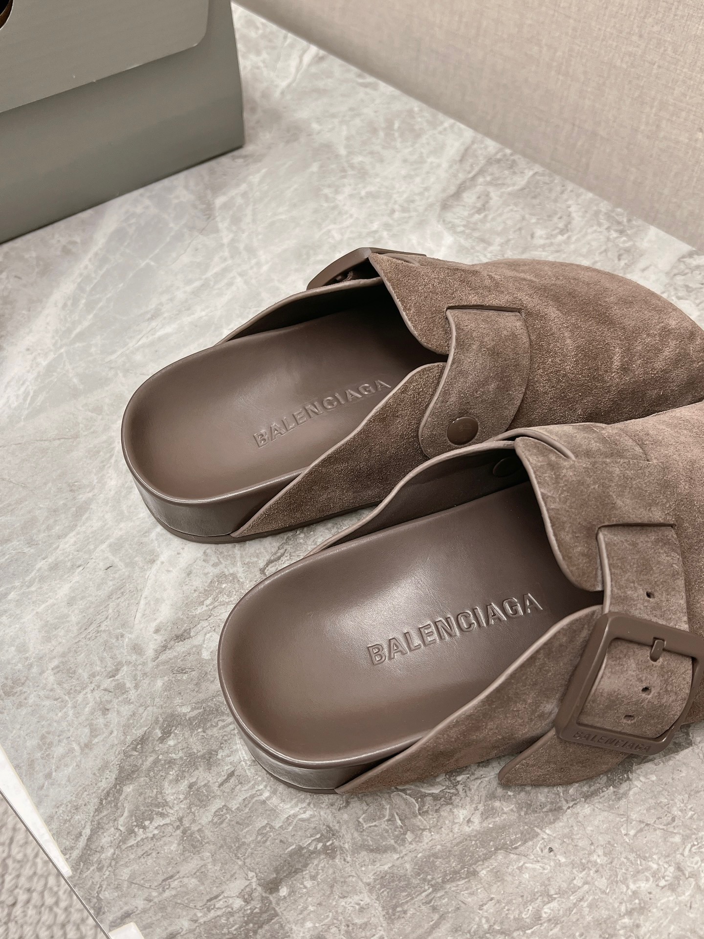 Balenciaga Sunday Suede Mule slippers