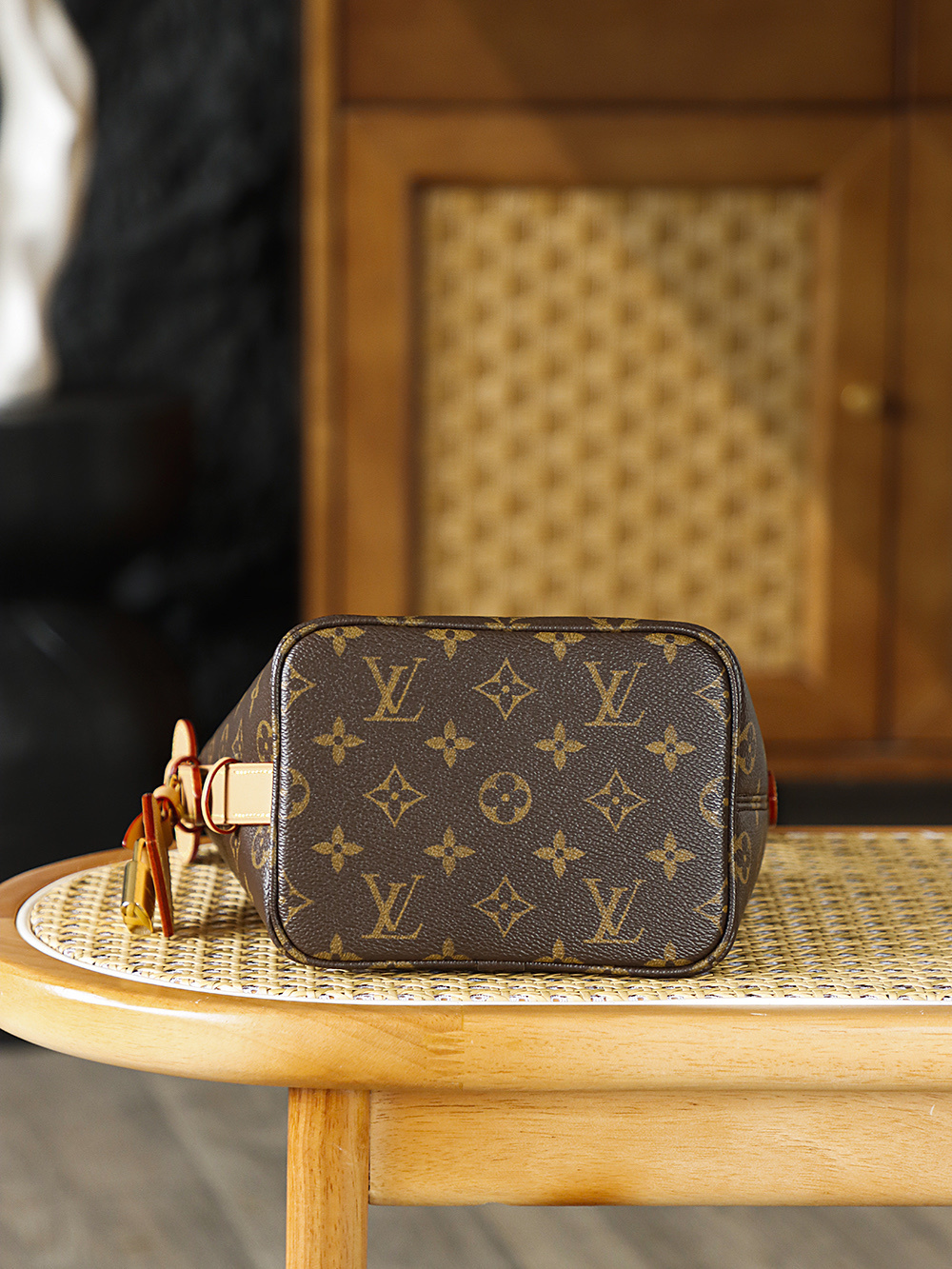 LV ALL IN BB Monogram brown bag 18*12*16cm